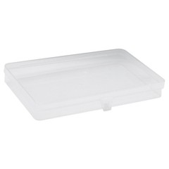 2/4/10 Clear Plastic Storage Container Box Hinged Lid DIY Arts Crafts Marker Pen