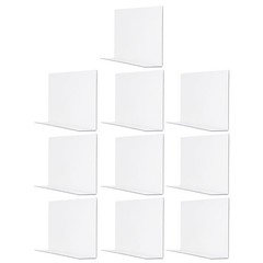 10Pcs Clear Plastic Shelf Dividers 7.87X2.36X1.18In L-Shaped Goods Separators…