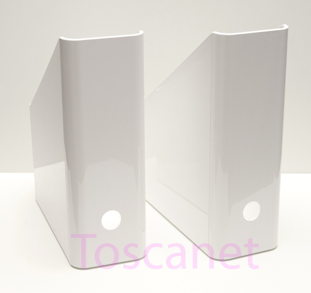 SET of 2, Ikea KUGGIS Magazine file, white, 9 3/4×11 1/2×4″ White 105.012.85