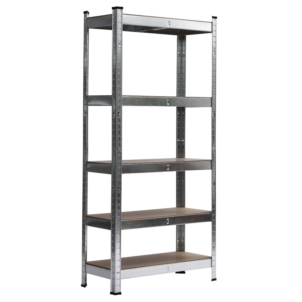 59” Heavy Duty Muscle Rack Garage Steel Metal Storage 5Shelf Adjustable Shelves