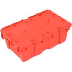 Global Industrial Plastic Attached Lid Shipping & Storage Container 19-5/8″”Lx11