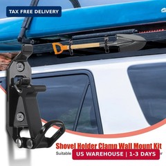 6Pcs Shovel Mount for Roof Rack, Heavy Duty Shovel Holder for Truck, Metal Rubbe