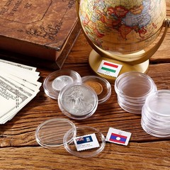 Coin 50 Clear Plastic Holder Capsules Silver Dollar Morgan Silver Dollar 40MM
