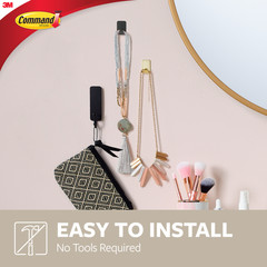 Command Small Metallic Hooks [Removable]: small / 4-pack (Stainless Steel)