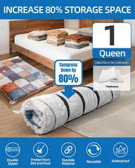 Vacuum Storage Bags Queen Full XL Mattress Moving Space Saver[1][2][4]
