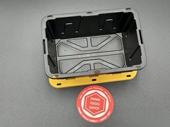 Teeny Commander MINI Black Stackable Tote 0.38QRT with Standard Snap Lid