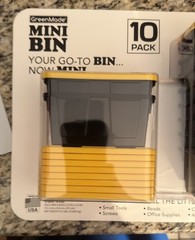 NEW 🔥10 Pack Greenmade Mini Bins with Lids Stackable Storage Bins Organizing