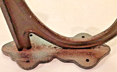 Lg HD Black 9 1/2″ Double Wall Barn Stable Cast Iron Hook Tack Harness Coat Hat