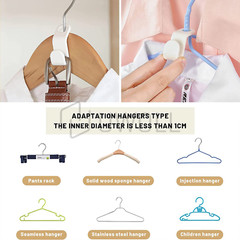120 Pcs Clothes Hanger Connector Hooks Closet Hanger Organizer Space-saving Clip