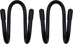 Flexible Over-The-Seat Hard Hat Rack – 2 Pack, Black Metal Holder for Vehicles