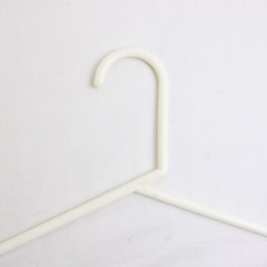 Lot of 10 White Plastic Clothes Hangers Closet Storage Organization
