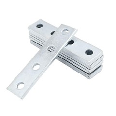9 PCS 4 Hole Flat Plate Connector Bracket Fits 1/2 Bolt 15/8 Inch 5mm Thick