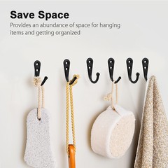 20pcs Wall Hooks for hanging, Metal Wall Hooks for Coats, Coat hooks for Wall US