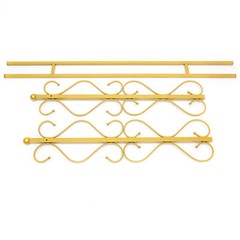 Gold Metal Wedding Arch Square 205 cm Iron Backdrop – Easy Assembly