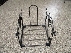 Fancy Magazine OR Recycle Rack, heavy metal wire, 13w x 15d x 12h, Blk, warranty