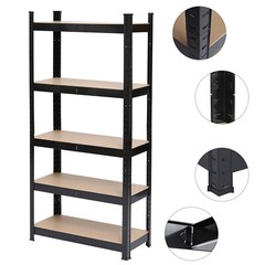 59 in 5 Tier Heavy Duty Metal Warehouse Shelving Rack Unit Garage Storage Shelf