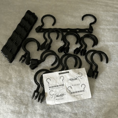 9 Six Hole Space Saver 9 1/2” Plastic Hangers