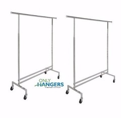 Only Hangers Commercial Adjustable Rolling Rack (SET OF 2)