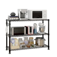 6-Tier Storage Shelf Shelving Unit Rolling Shelves Heavy Duty Metal Rack 82”H