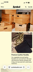 Record LP Crate, Storage Box, Solid Walnut, Dovetail Joinery, Symbol Audio