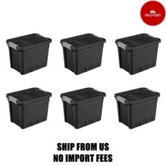 Sterilite Small Stackable Storage Bin, 7.5 Gallon Durable Plastic Storage Tote w