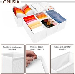 Collapsible Fabric Drawer Organizers for Nursery or Bedroom Clothing Storage