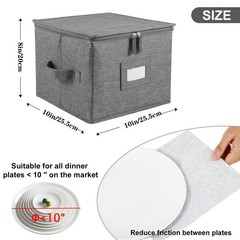 2 PCS China Storage Containers Hard Shell 10×8 Inch 24 Felt Dividers Grey