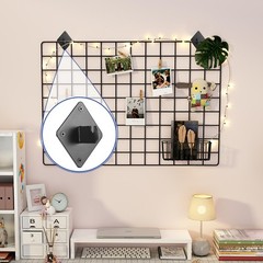 32 Pcs Black Gridwall Mount Brackets, Screws, Grid Wall, Slatgrid, Panel, Set