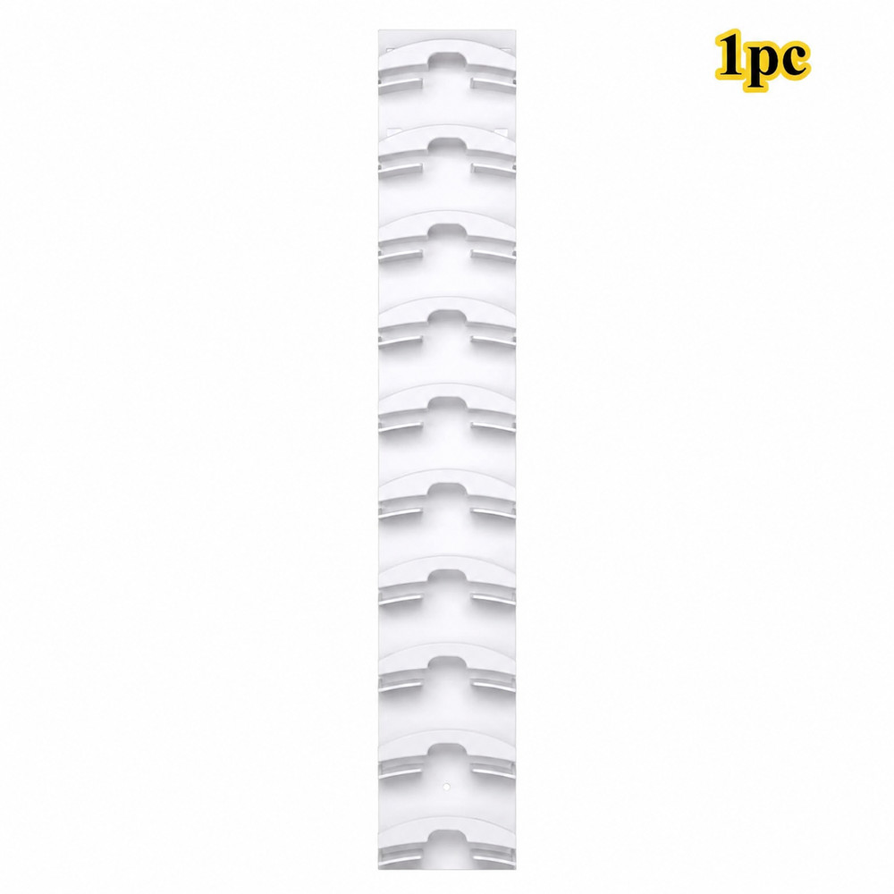10 Grid Wall Mount Baseball Cap Storage Rack Hat Organizer White/Black
