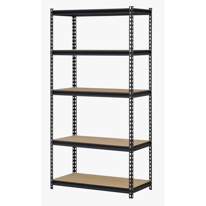 5 Shelf Heavy Duty Steel Muscle Rack Garage Shelving Storage 36″W x 18″D x 72″H