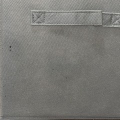 Set Of 6 Gray Fabric Storage Cubes – 11x11x10 Inches – Organization, Foldable