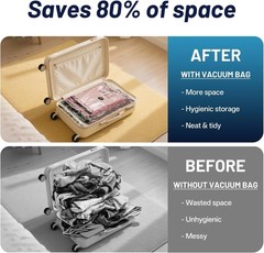 Travel Vacuum Bags for Luggage with Portable Electric Pump,Vacuum Seal Bags f…