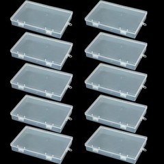Clear Plastic Storage Container Boxes Box Hinged Lid DIY Arts Crafts Markers Pen