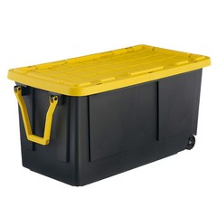 Commander X-large 75 -Gallons ( 300 -Quarts ) Black and Yellow Heavy Duty Rolli