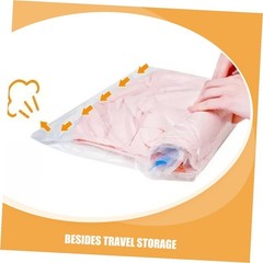 12pcs Hand Roll up Vacuum Storage Bags Pa+pe 7-layer Compression Bags for Tra…
