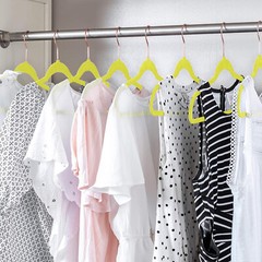 50/100pcs Premium Velvet Hangers Non-Slip w/Finger Clips and Tie Rack Ultra Slim