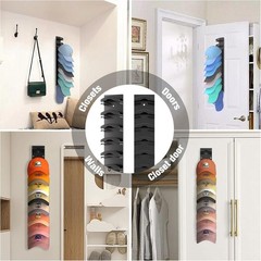The Hat Organizer Rack w/ Curved Button Holder & Circular Bayonet Pack of 2