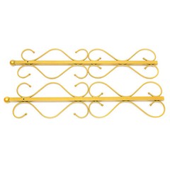 Gold Metal Wedding Arch Square 205 cm Iron Backdrop – Easy Assembly