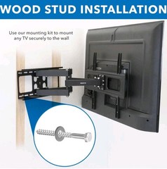 Lag Bolt Kit for Mounting A TV Into Wood Or Concrete – Includes Heavy Duty Bo…