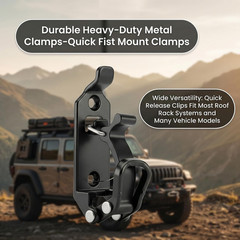 6Pcs Heavy Duty Shovel Holder for Truck, Shovel Mount for Roof Rack with Metal