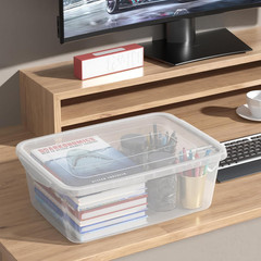 14 Quart Clear Latching Storage Containers – Set of 4 with Lids