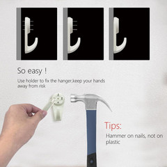 Concrete Wall Hooks25pcs Invisible Nail Hangers No Damage Picture Hanger …