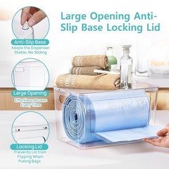 2 Pack Trash Bag Holder, Stackable Garbage Bag Dispenser for 13/30/33 Gallon Bag