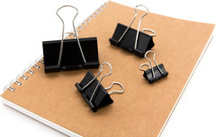 Binder Clips Paper Clamps Assorted Sizes 100 Count (Black), X 6 Sizes, Black