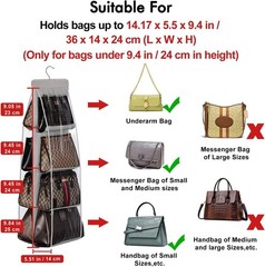 Luxurious Oxford Cloth Handbag Storage Organizer – Universal Fit & Foldable