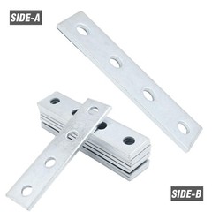 9 PCS 4 Hole Flat Plate Connector Bracket Galvanized 1/2″ Bolt 15/8″ Strut