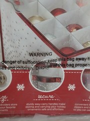 Simplify Christmas Ornament Storage Tote 64 Count Capacity Holiday *NewOpenBox*