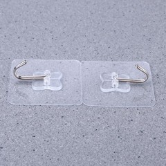 Suction Hooks Transparent Strong Suction 6 x 2.36 x 0.39in 5Pcs