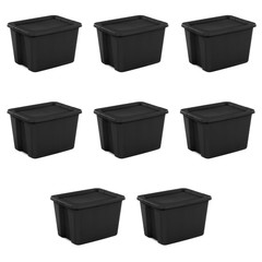 Sterilite Large Storage Bin, 18 Gallon Plastic Storage Container with Snap-OnLid