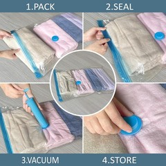 Roomimaster Vacuum Storage Bags 10Pack Space Saver Bags for Clothes Bedding